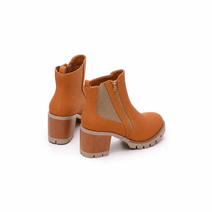 Botines Mujer Bolonia - Camel