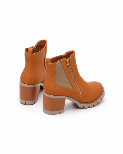 Botines Mujer Bolonia - Camel