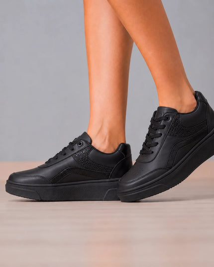 Zapatillas Urbanas Mujer Boom - Negro