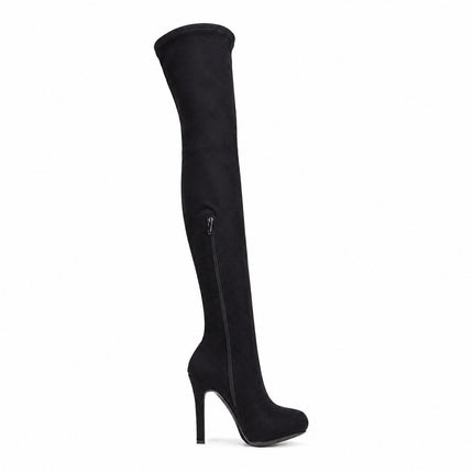 Botas Mujer Bonjour - Negro Gamuza