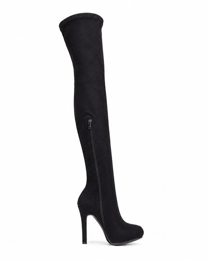Botas Mujer Bonjour - Negro Gamuza