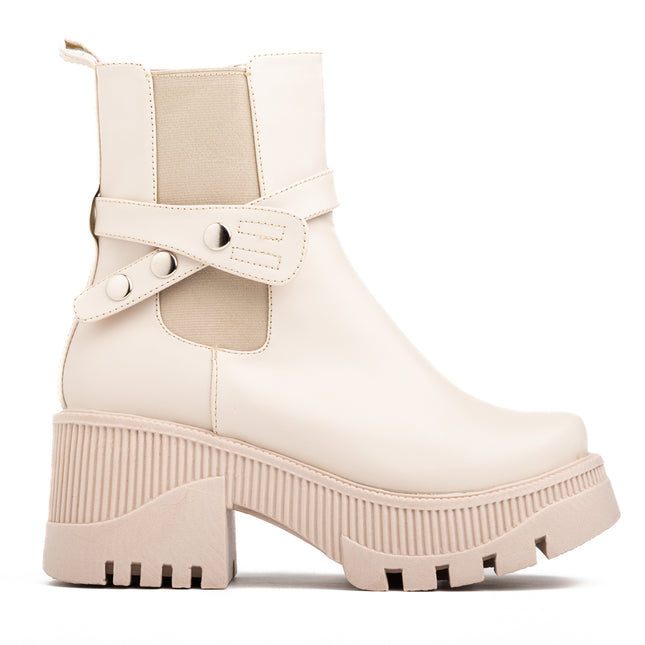 Botas Mujer Buttom - Nude