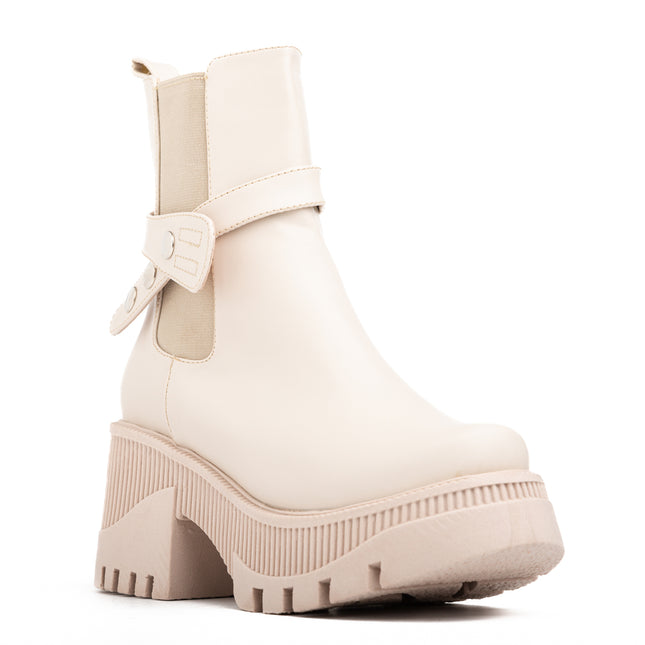 Botas Mujer Buttom - Nude