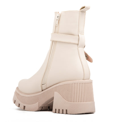 Botas Mujer Buttom - Nude