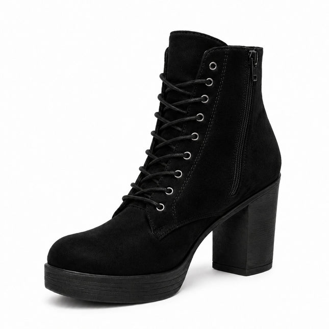 Botas Mujer Camilla - Negro Gamuza