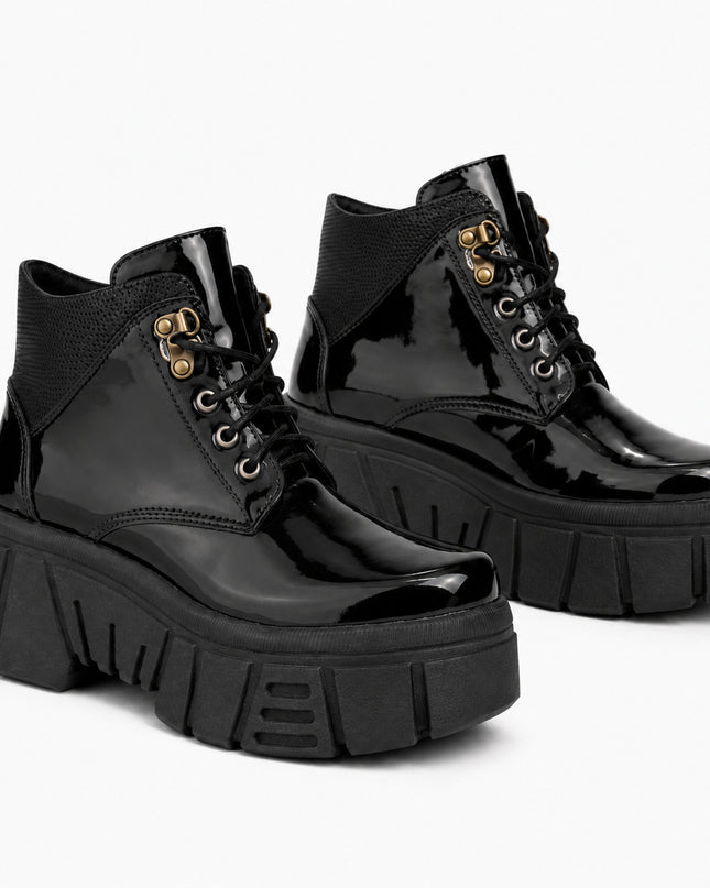 Botas Mujer Denizli - Negro Charol