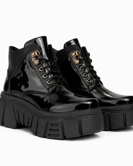 Botas Mujer Denizli - Negro Charol