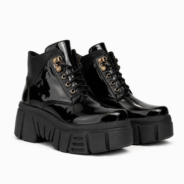 Botas Mujer Denizli - Negro Charol