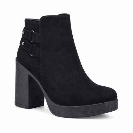 Botas Mujer Sabadell - Negro Gamuza