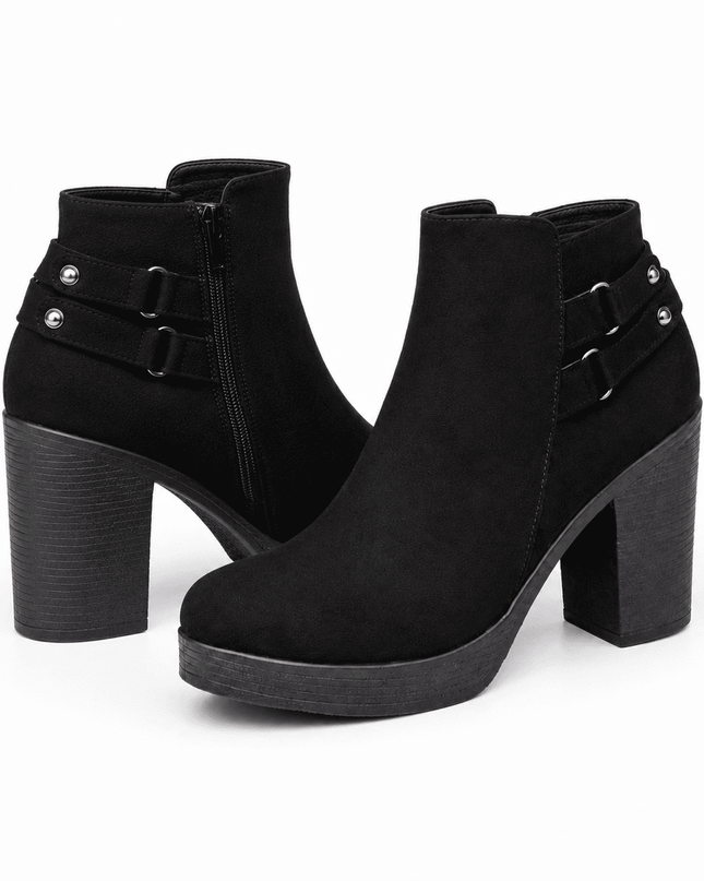 Botas Mujer Sabadell - Negro Gamuza