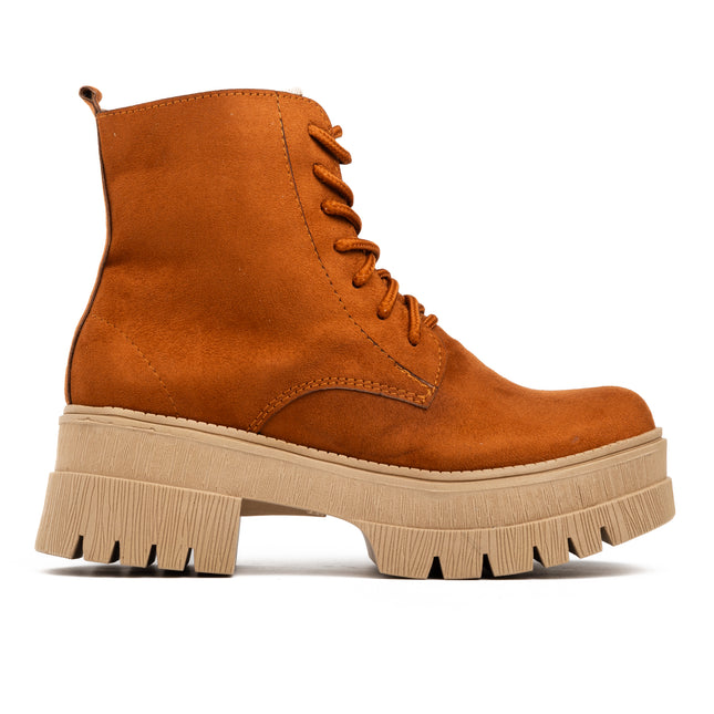 Botas Mujer San Lorenzo  - Camel Gamuza