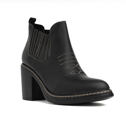 Botas Mujer Texana  - Negro