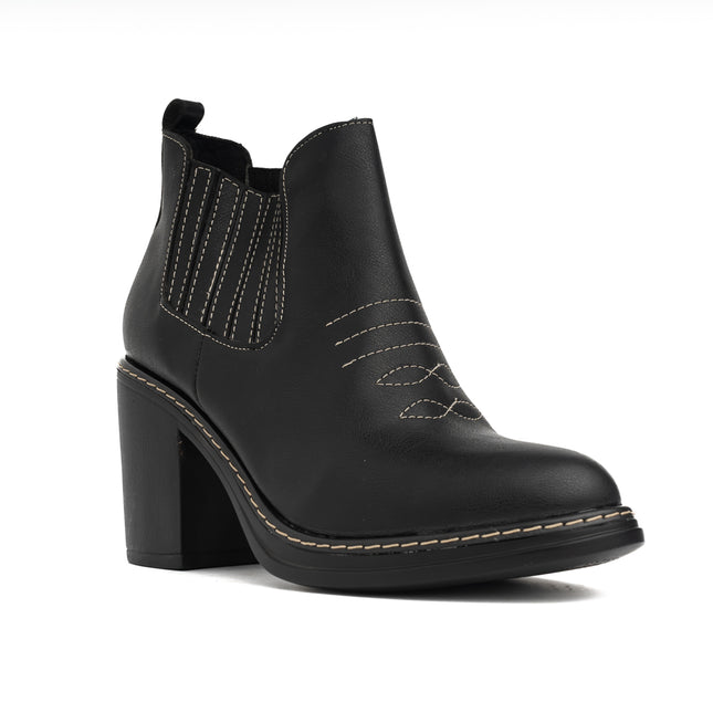 Botas Mujer Texana  - Negro