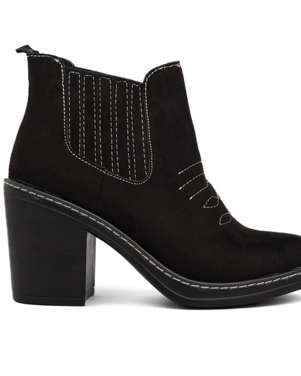 Botas Texana - Negro Gamuza