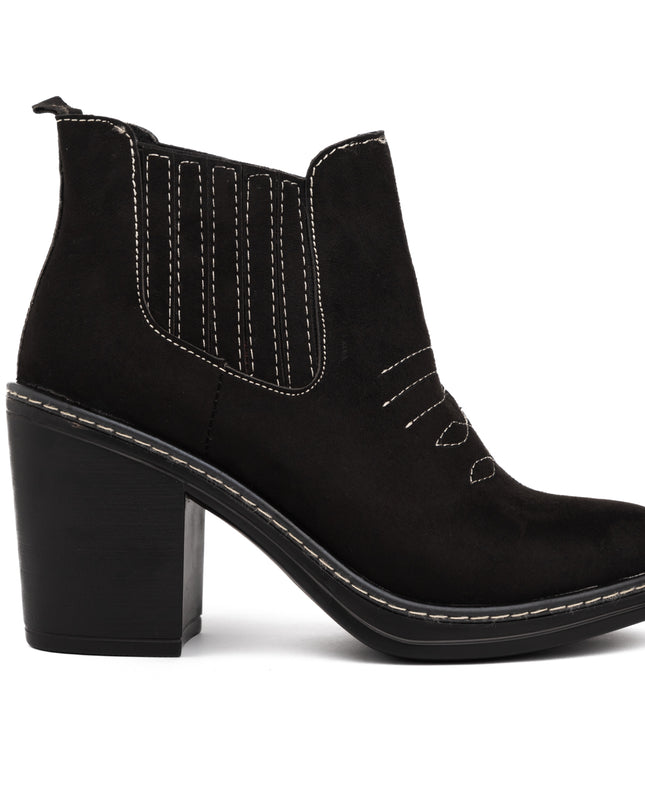 Botas Texana - Negro Gamuza