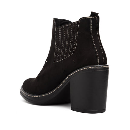 Botas Mujer Texana - Negro Gamuza