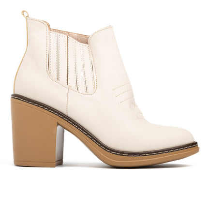 Botas Mujer Texana  - Nude