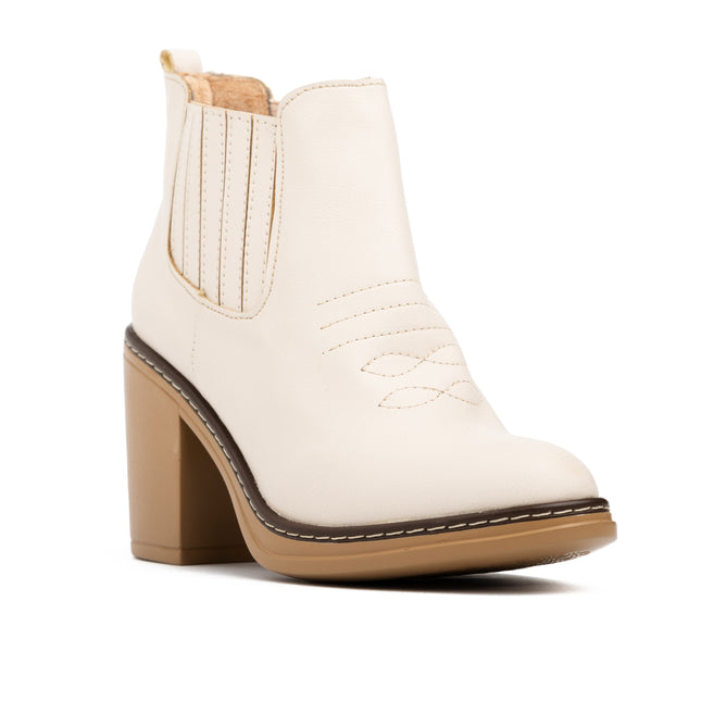 Botas Mujer Texana  - Nude