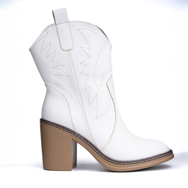 Botas Mujer Vaqueras - Blanco