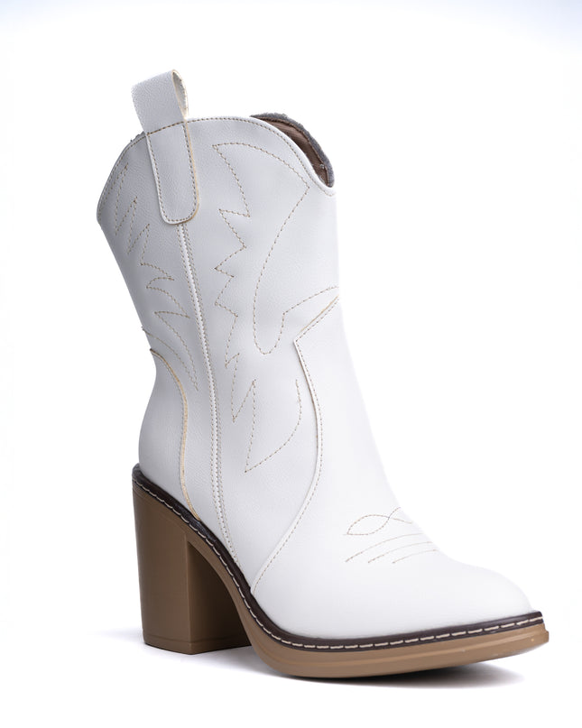Botas Mujer Vaqueras - Blanco
