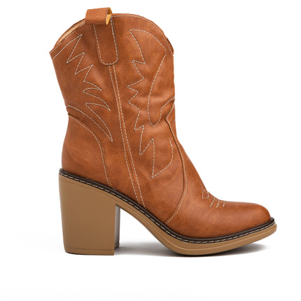 Botas Mujer Vaqueras - Camel