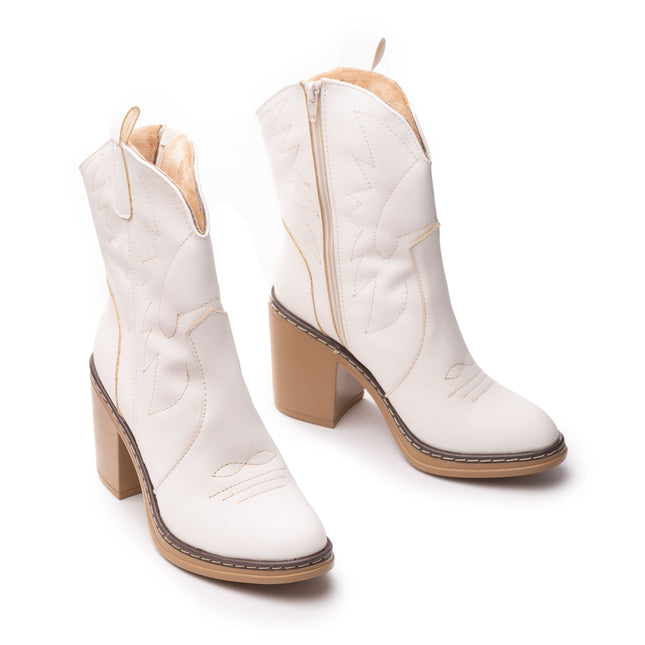 Botas Mujer Vaqueras - Hueso