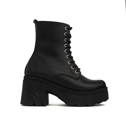 Botas Mujer Villeta  - Negro Cuero