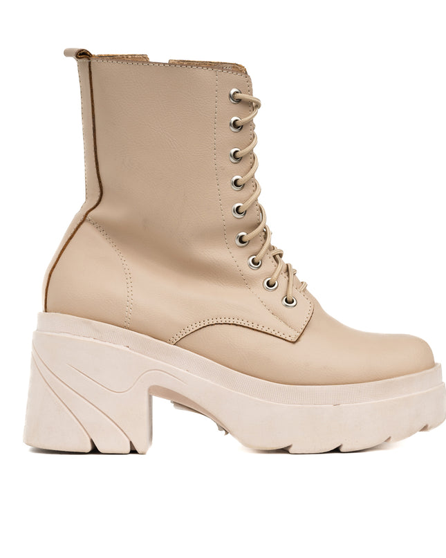 Botas Mujer Villeta - Nude Cuero