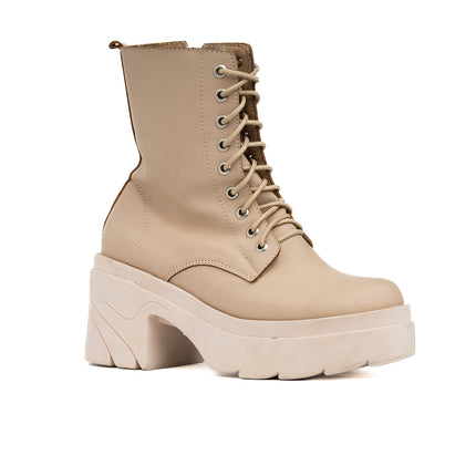 Botas Mujer Villeta - Nude Cuero