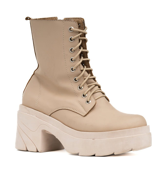 Botas Mujer Villeta - Nude Cuero