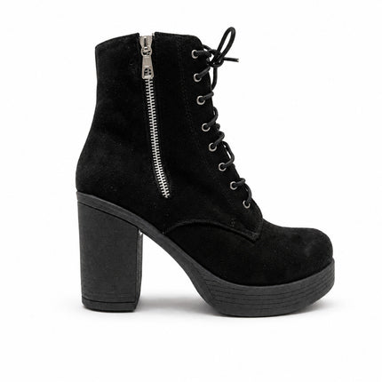 Botas Mujer Camilla - Negro Gamuza