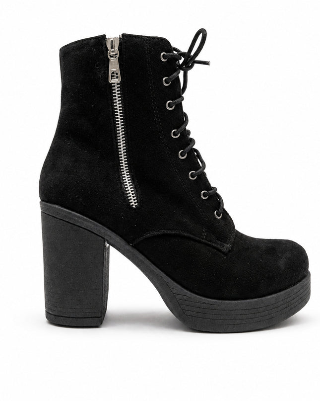 Botas Mujer Camilla - Negro Gamuza