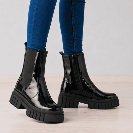 Botas Mujer Artigas - Negro Charol