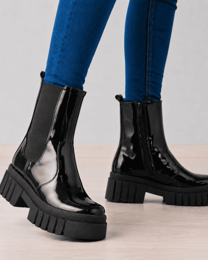 Botas Mujer Artigas - Negro Charol