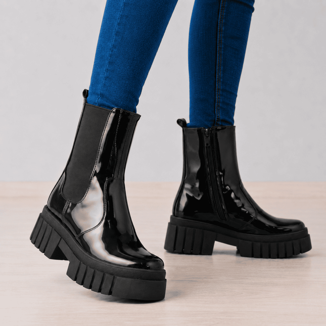 Botas Mujer Artigas - Negro Charol