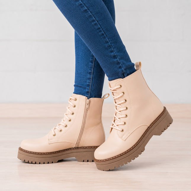 Botas Mujer Bado  - Beige
