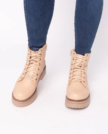 Botas Bado  - Beige Cuero