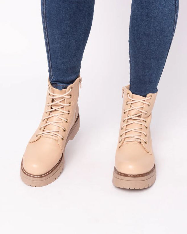 Botas Bado  - Beige Cuero