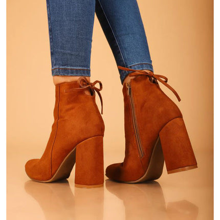 Botas Mujer Bubali - Camel Gamuza