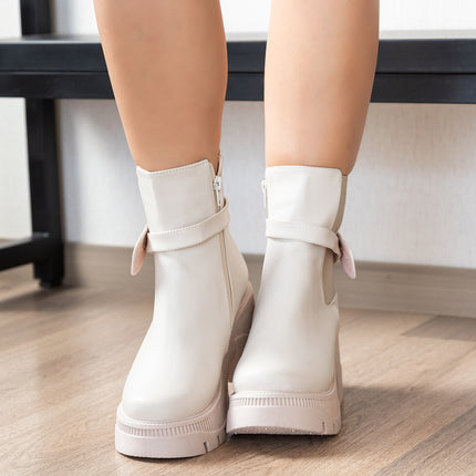 Botas Mujer Buttom - Nude