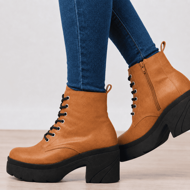 Botas Mujer Damme - Camel
