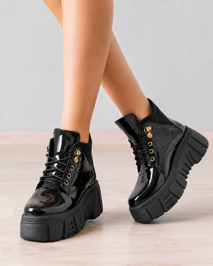 Botas Mujer Denizli - Negro Charol