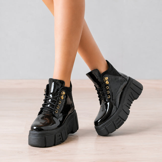 Botas Mujer Denizli - Negro Charol