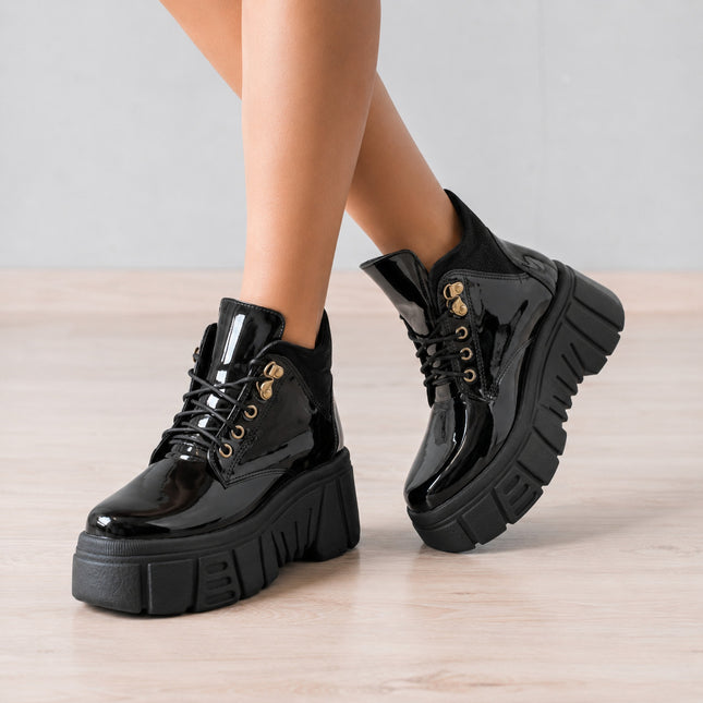 Botas Mujer Denizli - Negro Charol