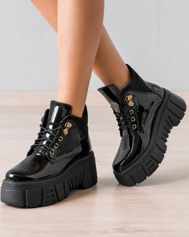 Botas Mujer Denizli - Negro Charol