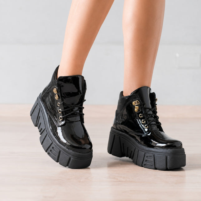 Botas Mujer Denizli - Negro Charol