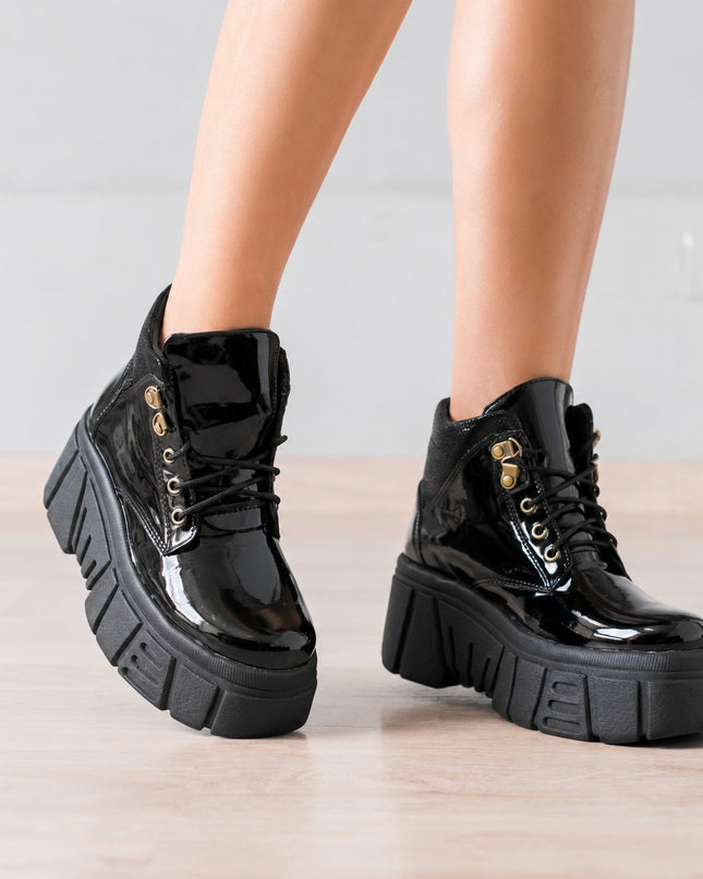 Botas Mujer Denizli - Negro Charol