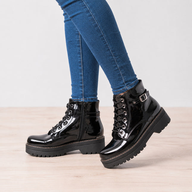 Botas Mujer Itagua  - Negro Charol