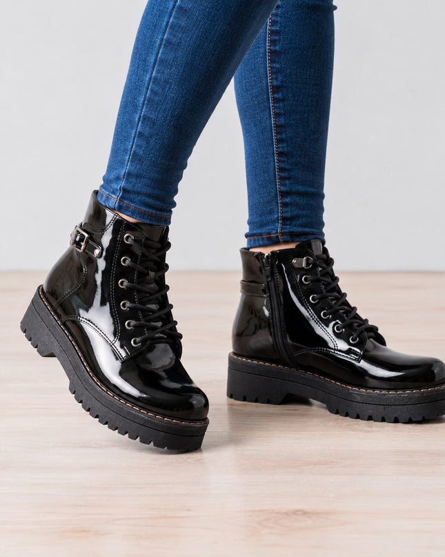 Botas Mujer Itagua  - Negro Charol
