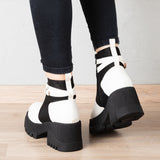 Botas Itala - Blanco Negro